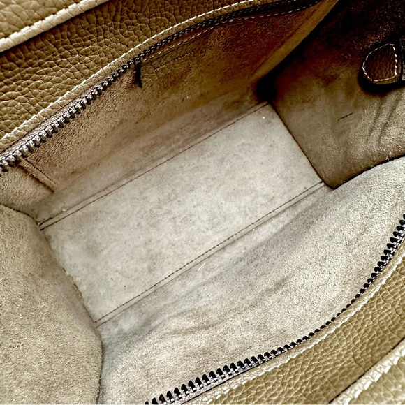 Yuna Tote Bag in Taupe Pebble Faux Leather